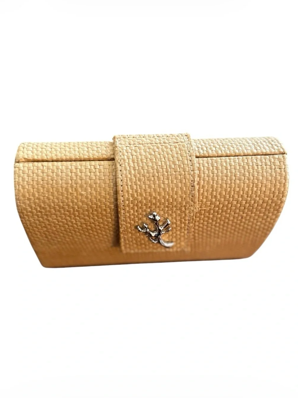 India Hicks x Crabtree & Evelyn Island Living Paper Straw Clutch Bag Minaudière